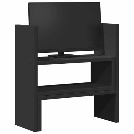 Bureau organiser 40x17x41 cm bewerkt hout zwart