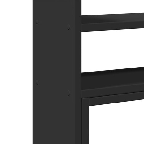 Bureau organiser 40x17x41 cm bewerkt hout zwart