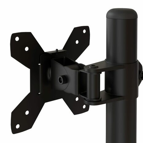 Monitorbeugel VESA 75/100 mm zwart staal