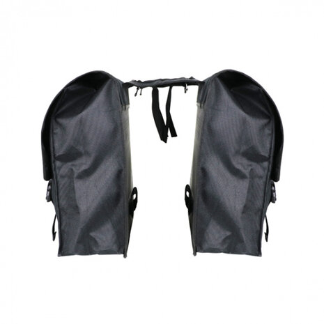 Dresco Super Shopper Dubbele Fietstas 50 Liter Nylon Zwart