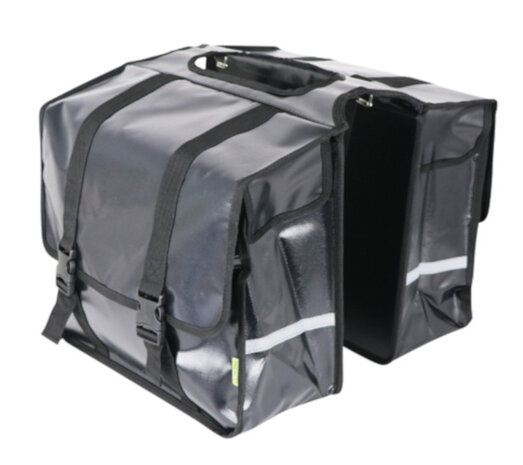 Dresco Transporter Dubbele Fietstas 50 Liter Bisonyl Zwart
