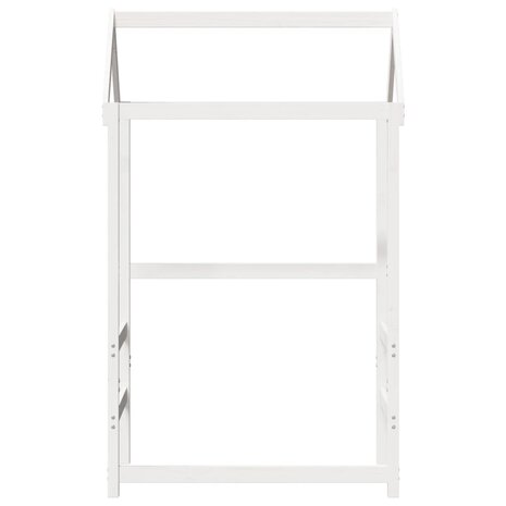 Kinderbedhuisje 118x70x176,5 cm massief grenenhout wit