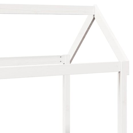 Kinderbedhuisje 118x70x176,5 cm massief grenenhout wit
