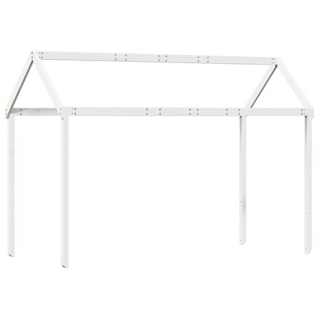 Kinderbedhuisje 217x85,5x154 cm massief grenenhout wit