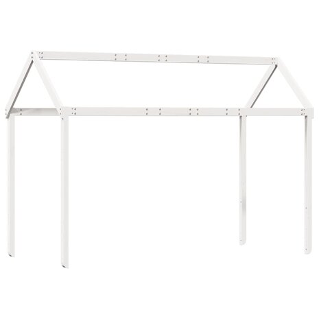 Kinderbedhuisje 217x85,5x154 cm massief grenenhout wit