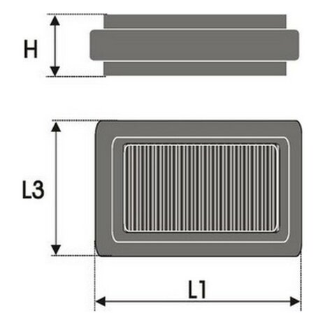 Luchtfilter Green Filters P412497