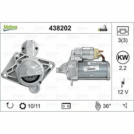Bigbuy Car Startmotor 438202 (Refurbished A)