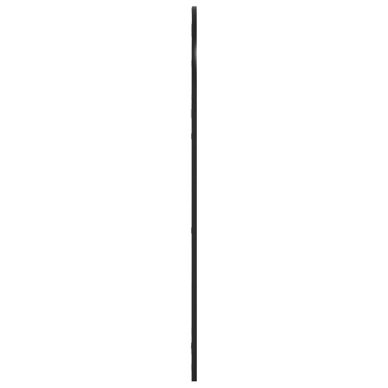 Wandspiegel boog 60x110 cm ijzer zwart