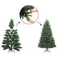 Kunstkerstboom smal met 300 LED&#039;s 240 cm